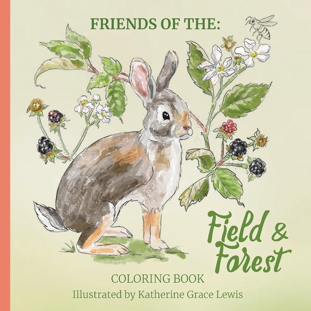Friends of the Field and Forest Coloring Book cover image